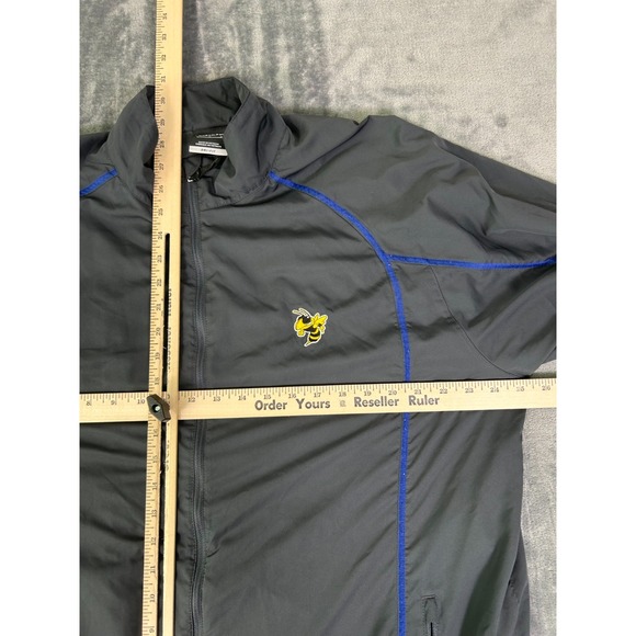 Nike Golf Detroit‎ Country Day Dri-FIT Jacket Black Blue Trim Men's Large - Picture 5 of 8